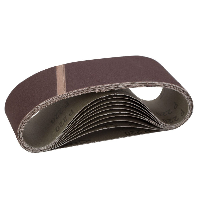 SIGMA Лента шлифовальная бесконечная 75×533мм P220 (10шт) (9152171)