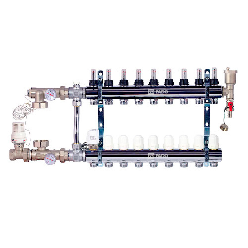 Комплект для подключения системы теплый пол FADO 9 выходов (SEN09)