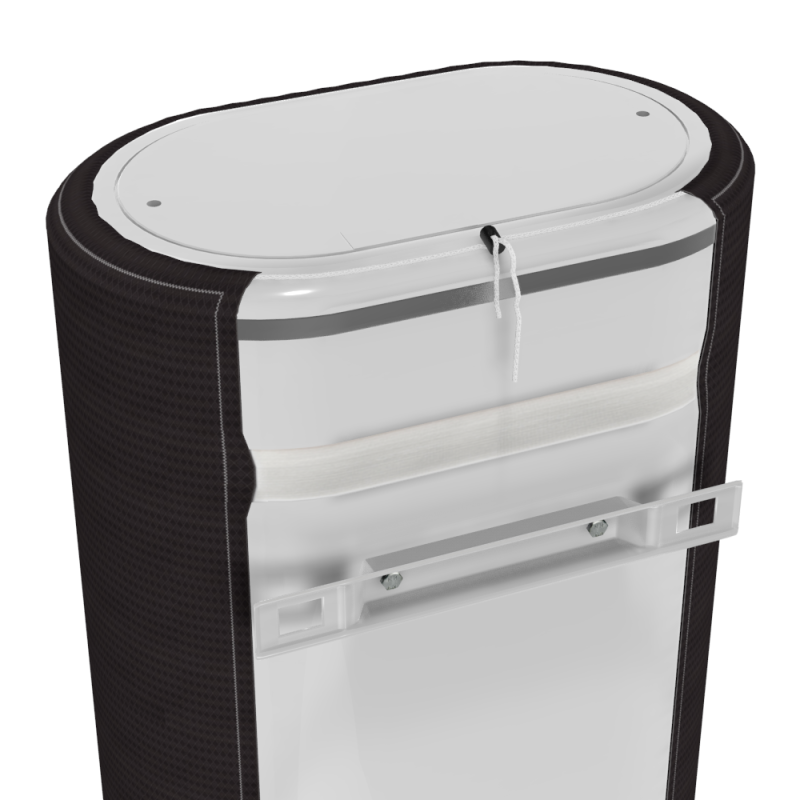 WILLER Декоративный чехол для бойлера IV50DR-Brig (Жаккард черный/880х860мм/67-1) (CC860-Black-Jcrd)