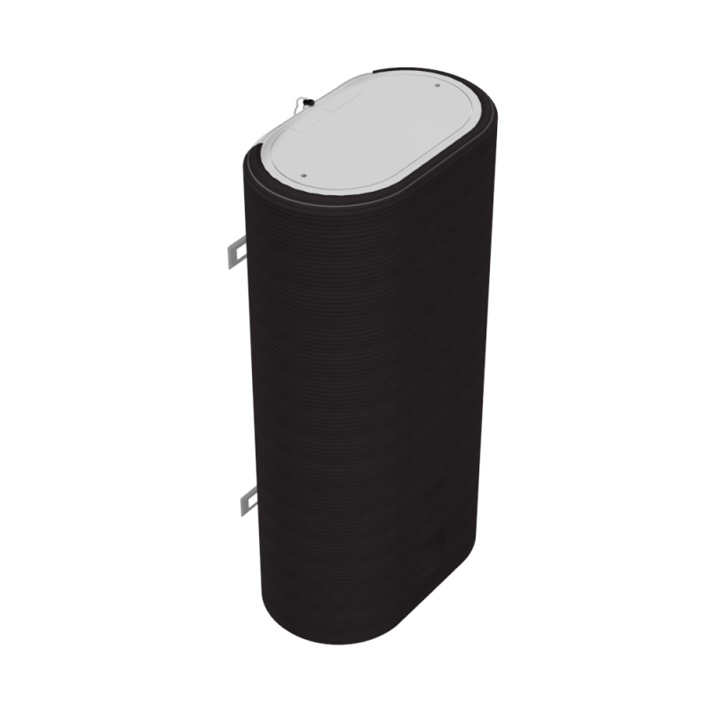 WILLER Декоративный чехол для бойлера IV50DR-Brig (Жаккард черный/880х860мм/67-1) (CC860-Black-Jcrd)