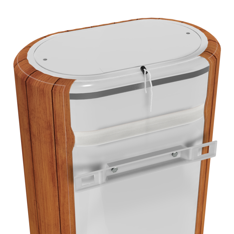 WILLER Декоративный чехол для бойлера IV80DR-Brig (Деревянные рельсы; 980*985мм; №14) (CC985-Wooden-pln)