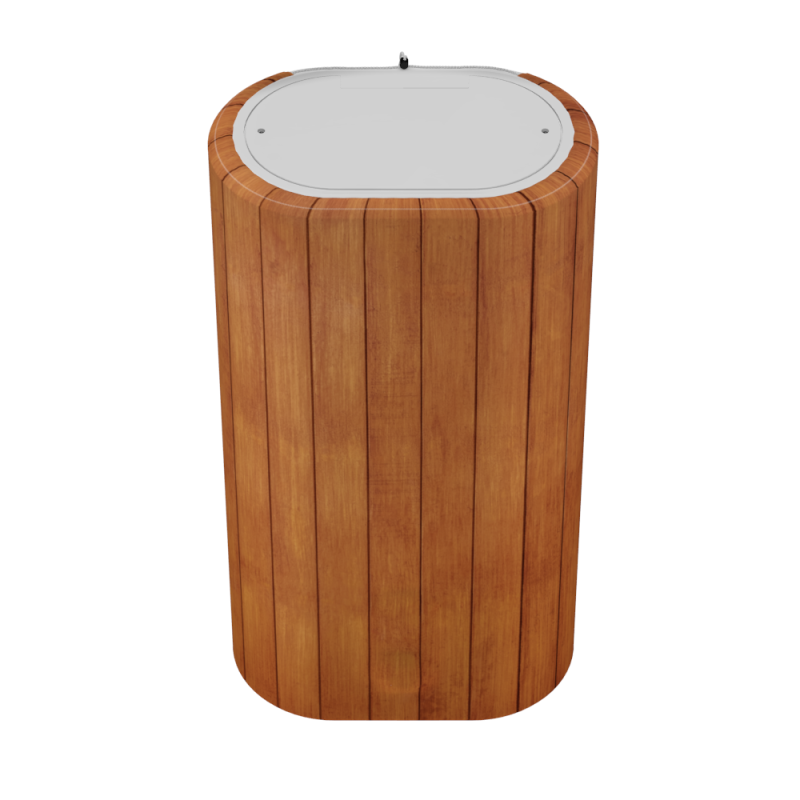 WILLER Декоративный чехол для бойлера IV80DR-Brig (Деревянные рельсы; 980*985мм; №14) (CC985-Wooden-pln)