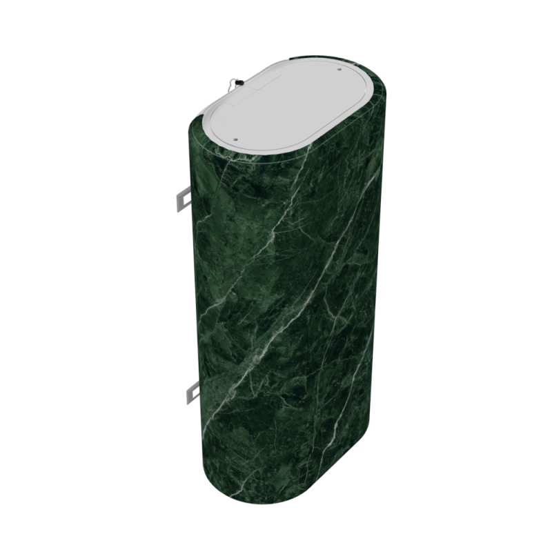 WILLER Декоративный чехол для бойлера IV80DR-Brig (Черный мрамор/980х985мм/11) (CC985-Black-marble)