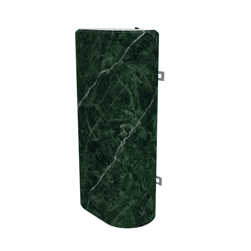 WILLER Декоративный чехол для бойлера IV80DR-Brig (Черный мрамор/980х985мм/11) (CC985-Black-marble)