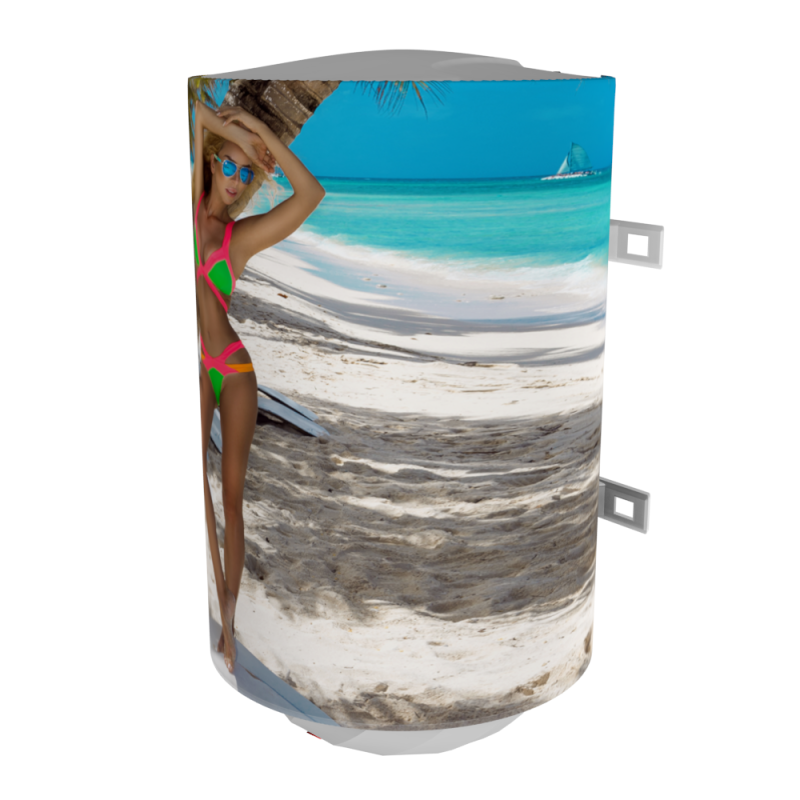 PEONIY Декоративный чехол для бойлера Verona P-EV-80R (Девушка на пляже/1180х650мм/53) (CC650-Beach-girl)