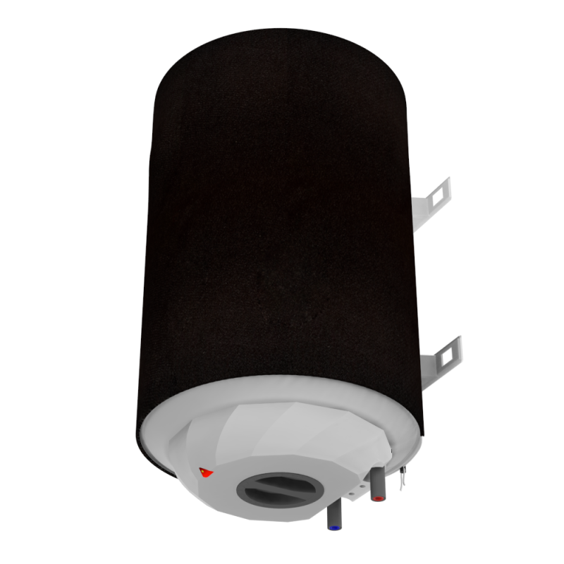 PEONIY Декоративный чехол для бойлера Verona P-EV-80R (Креп-сатин черный/1180х650мм/66-7) (CC650-Black-Krpst)