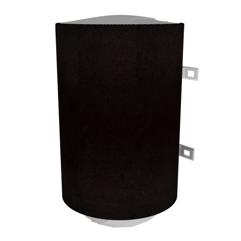 PEONIY Декоративный чехол для бойлера Verona P-EV-80R (Креп-сатин черный/1180х650мм/66-7) (CC650-Black-Krpst)