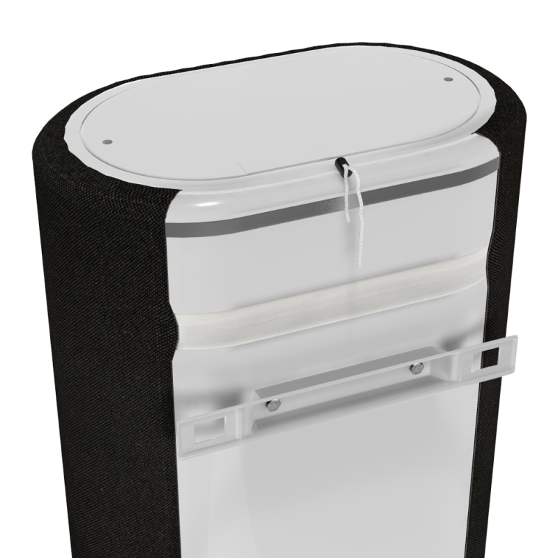 WILLER Декоративный чехол для бойлера IV80DR-Brig (Габардин черный/980х985мм/65-2) (CC985-Black-Gbrd)