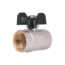 SD Plus Кран кульовий 1" ВР для води (метелик) SD602W25