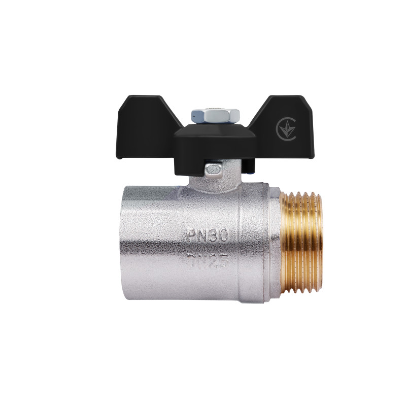 SD Plus Кран кульовий 1" ВЗ для води (метелик) SD607W25