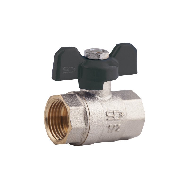 SD Plus Кран кульовий 1/2" ВР для води (метелик) SD602W15