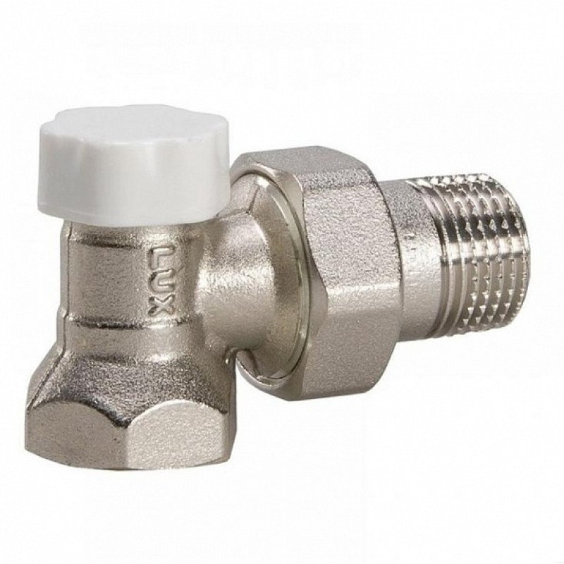 LUXOR Вентиль радиаторный отсечный угол, 1/2 Easy RS