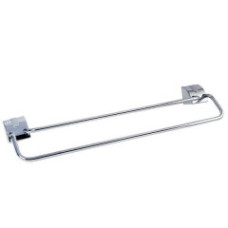 Ferro Вішалка CASCATA для полотенца подвійна 45 см, хром/сатин (E08)