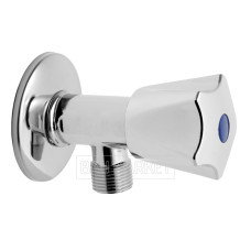 Кран кутовий 1/2"х3/4" вентильний грибковий водорозбірний хром FERRO (Z230)