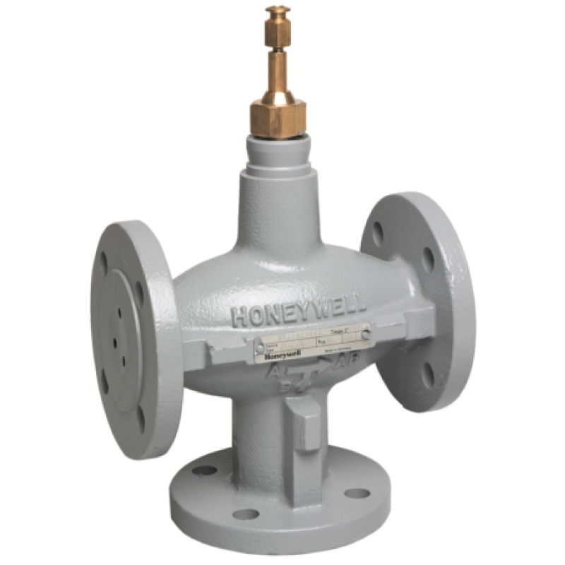 Клапан 3-х ходовой смесительный PN6, 2...170°C, DN25 фланцевый, шток 20 мм, Kvs 10 Honeywell