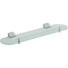 Ferro Полиця CASCATA скляна 40см, хром/сатин (E13)