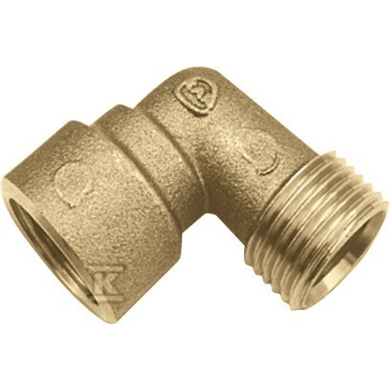 Отвод латунный (евроконус) НВ G1 KAN-therm (1709068018)