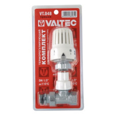 Клапан c термостатической головкой для рад. прямой 1/2&amp;#039;&amp;#039; Valtec (VT.048.N.04)