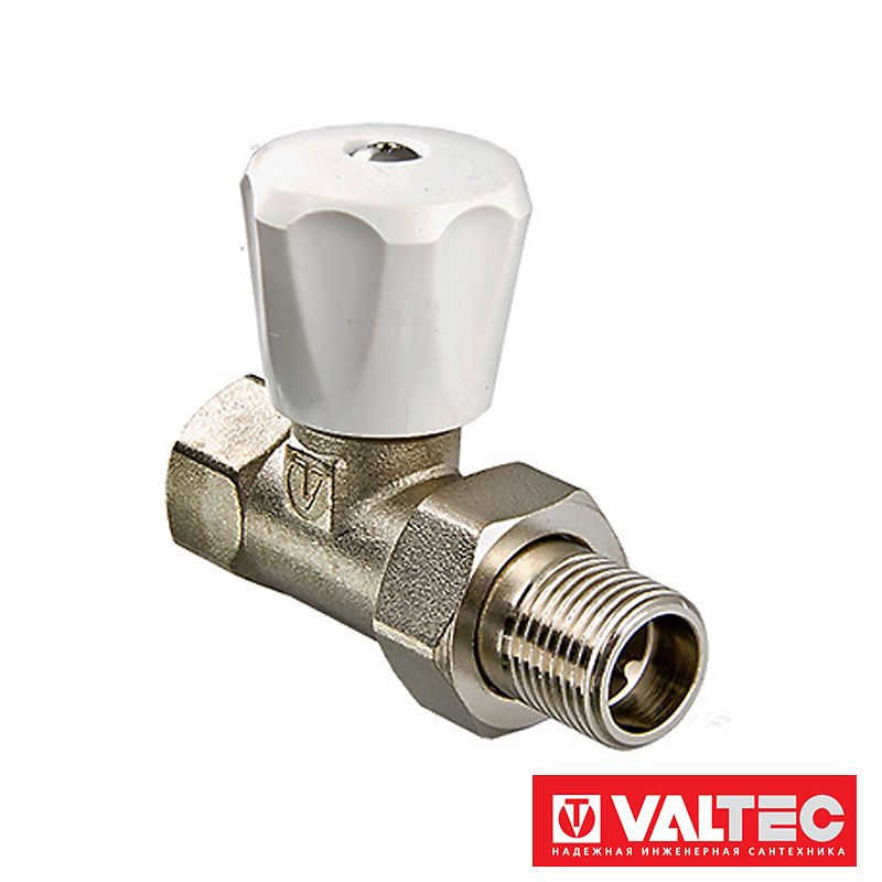 Клапан радіаторний Valtec ручний прямий полегшений вн-нар 3/4" VT.008.LN.05 (VT.008.LN.05)