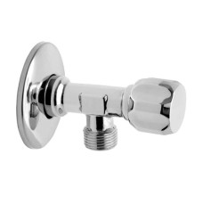 кран угловой 1/2*3/8 водоразборный с розеткой ferro (Z1238G)