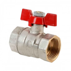 Кран шаровий рычаг 3/4" вн/вн никель FERRO (KMS2)