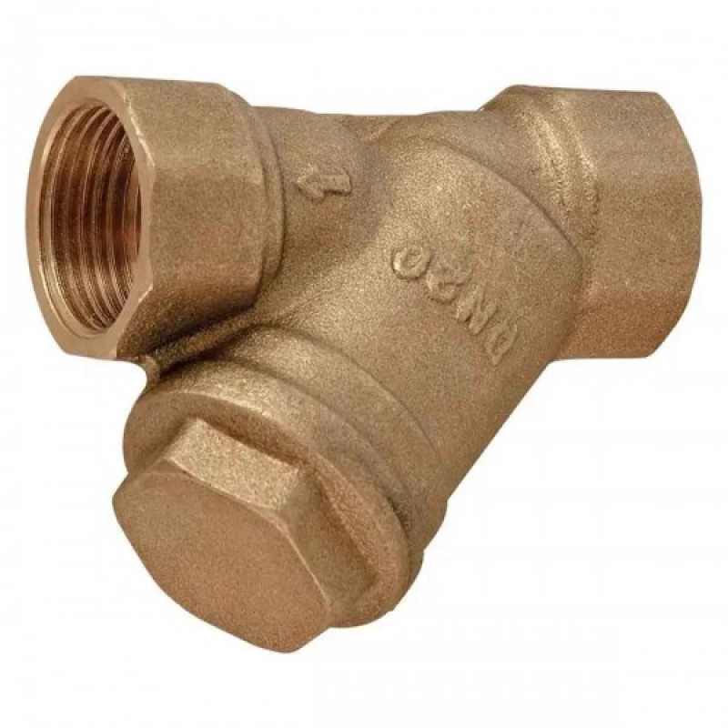 Фільтр грубого очищення 1" повнопрохідний осадовий латунь FERRO (F06)