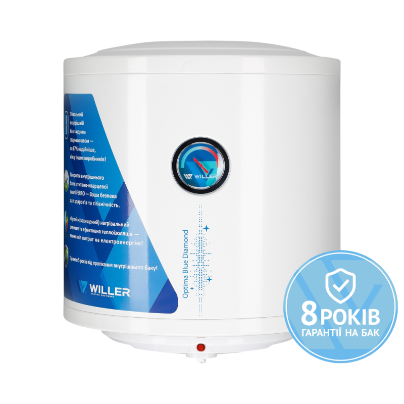 WILLER Водонагреватель (бойлер) электрический 30 л. EV30DR Optima вертикальный