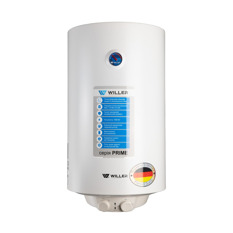 WILLER Водонагреватель (бойлер) электрический 50 л. EV50DR-Prime вертикальный
