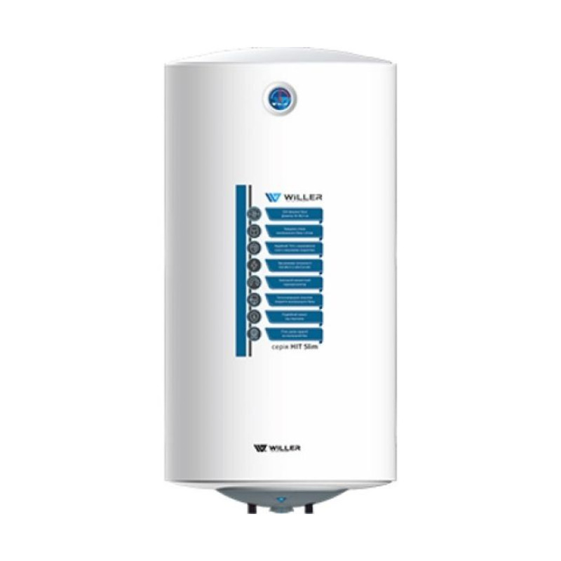 WILLER Водонагреватель (бойлер) электрический 80 л. EV80SR-HIT Slim вертикальный