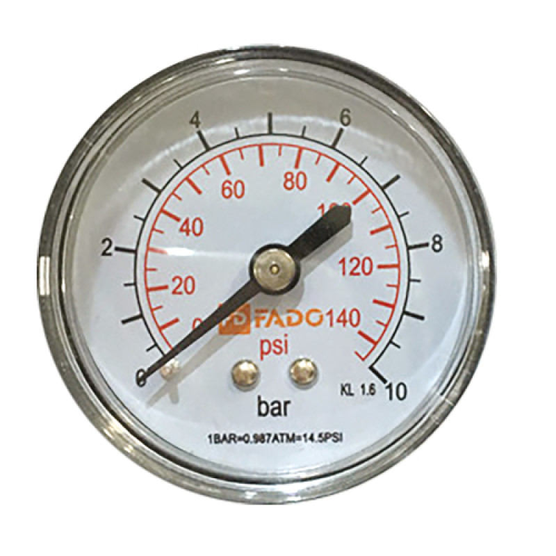FADO Манометр фронтальный Д50 1/4" 10 бар (MF01)