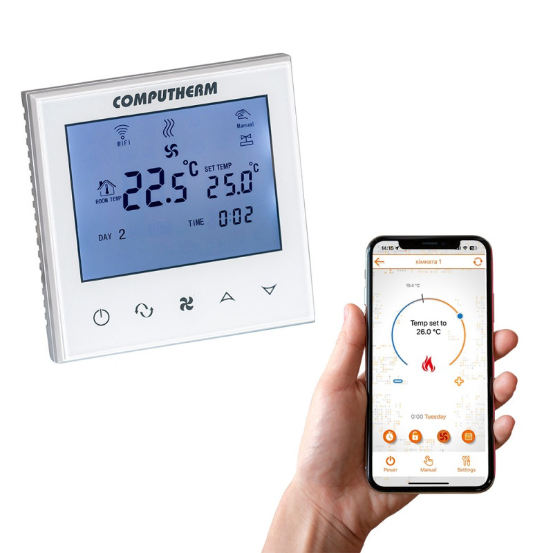 COMPUTHERM Wi-Fi терморегулятор для фанкойла E280FC