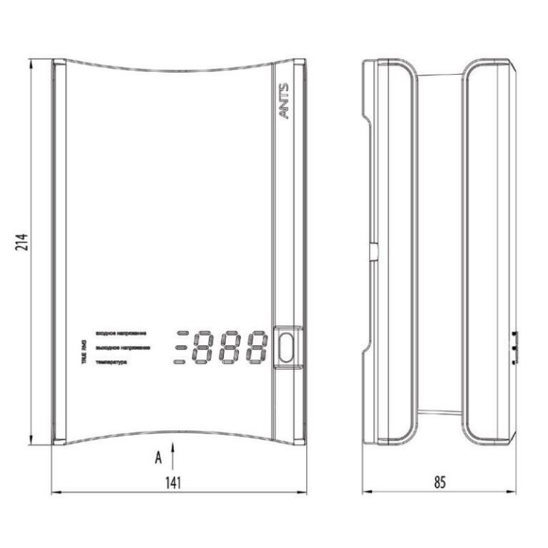 Элекс АНТС У600 (440 Вт/ВА) однофазный релейный стабилизатор напряжения (АНТС600)