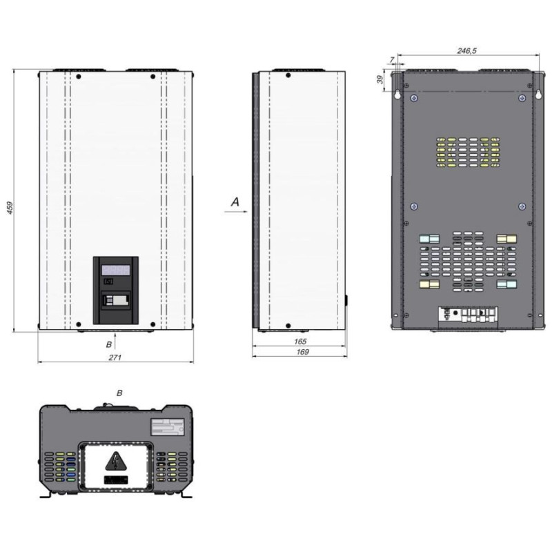 Элекс Гибрид В 7-1/25 v2.0 Однофазный релейный стабилизатор напряжения (5,5 кВА/25А) (7125)