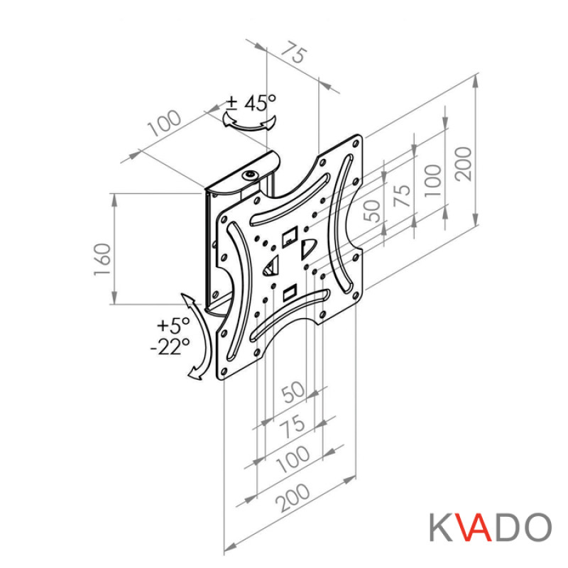 KVADO Кронштейн КВАДО К-40