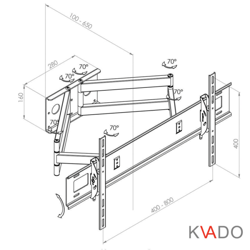 KVADO Кронштейн КВАДО К-68