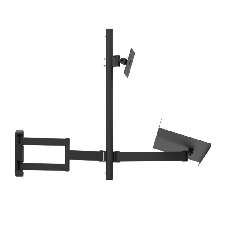 KVADO Настенное рабочее место чорне