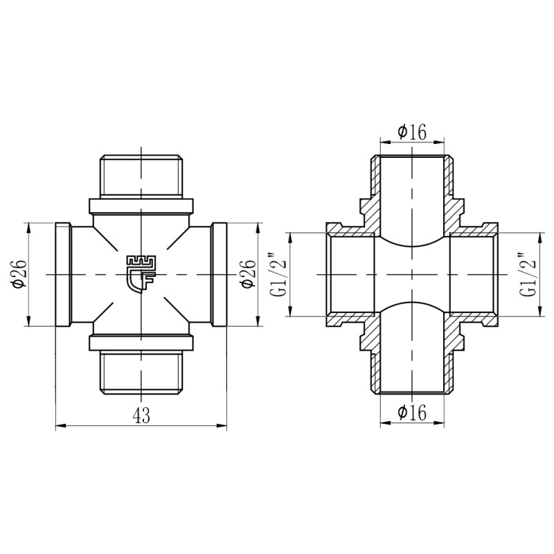 SD Forte Хрестовина 1/2" ВЗ SF35515