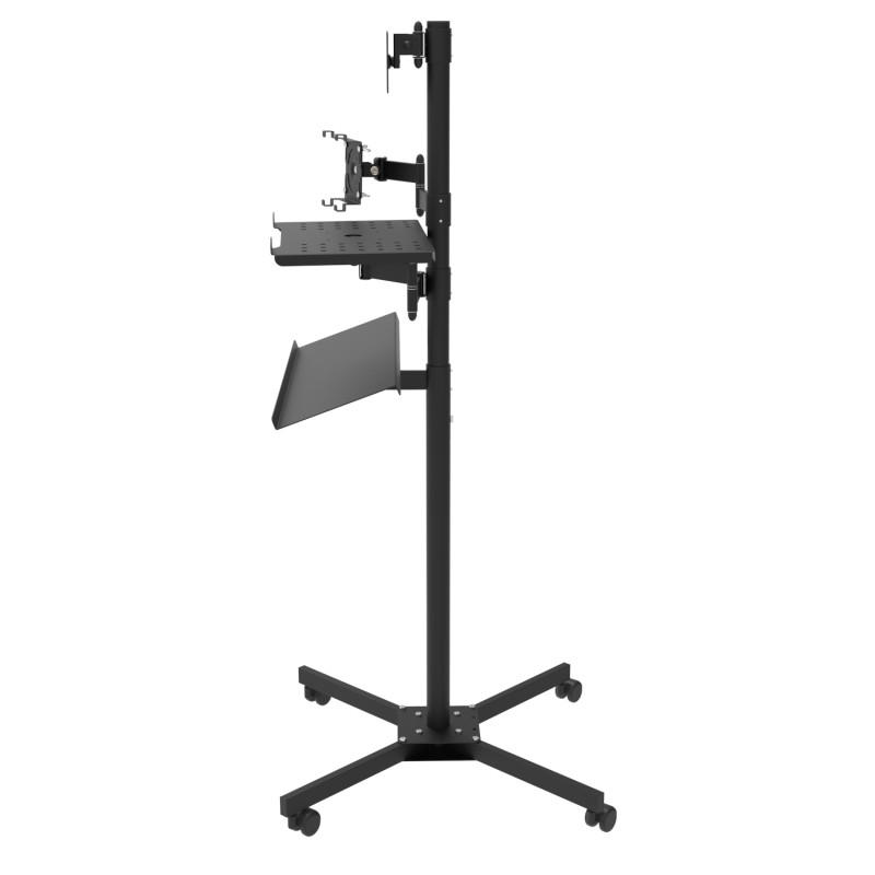 KVADO Стійка мобільна для комп'ютера, робоче місце, конфігурація під замовлення