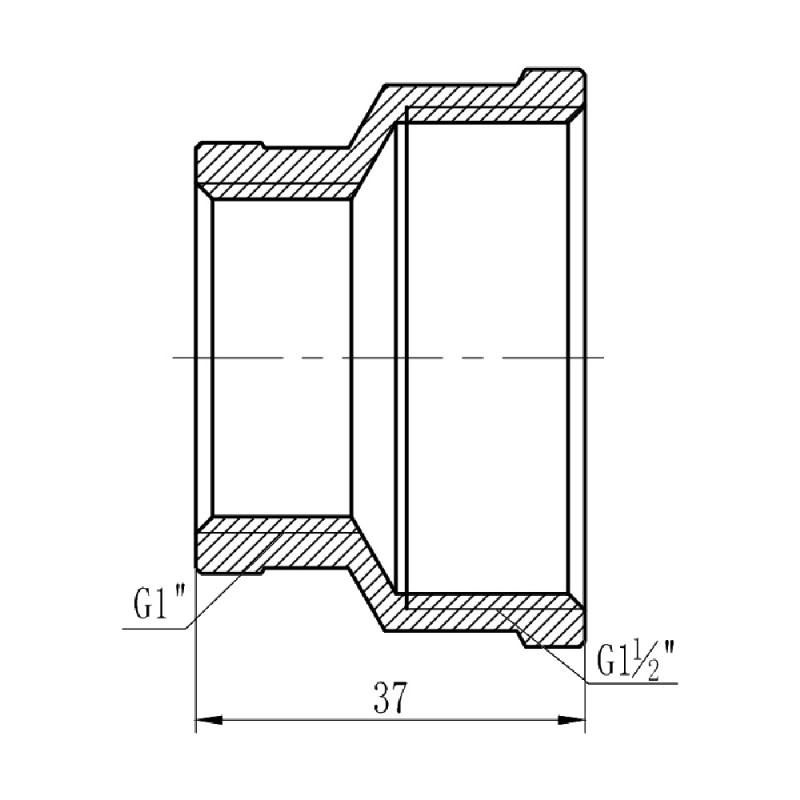 SD Forte Муфта редукційна 1" 1/2х1" ВВ SF3574025
