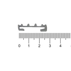 KVADO Профіль для хомутів, ширина 25 мм, шумо та вібропоглинаючий