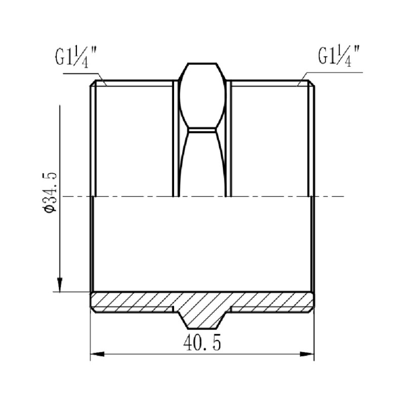 SD Forte Ніпель 1" 1/4 SF35832