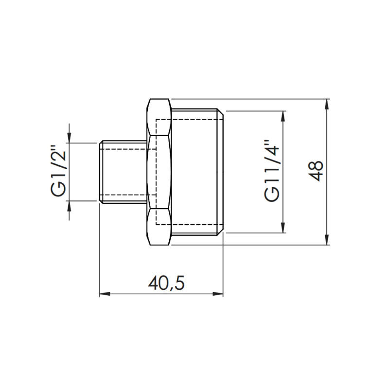 SD Forte Ніпель редукційний 1" 1/4х1/2" SF3593215