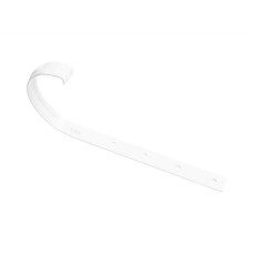 KVADO Кронштейн ринви 125, білий RAL9003 (для "Plastmo")