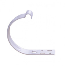 KVADO Тримач для ринви короткий М3-130, білий RAL9003 (для "Rainway")