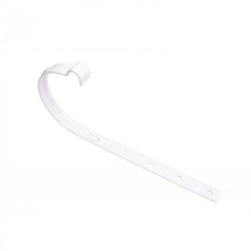 KVADO Кронштейн ринви 25х2.5 мм, білий RAL9003 (для "Marley")