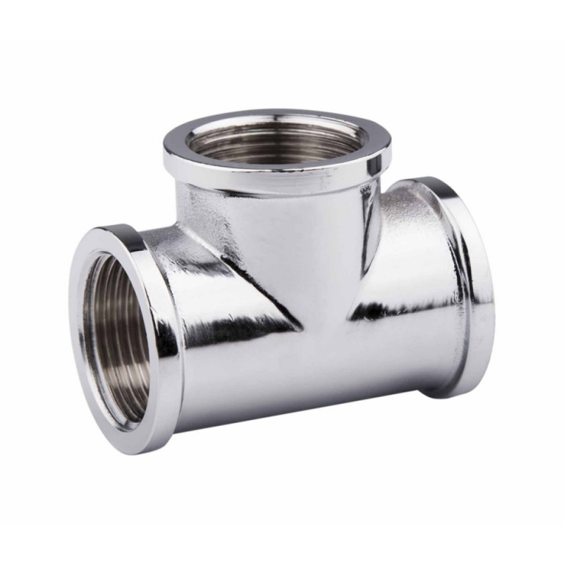 SD Forte Трійник 1/2" ВВ хром SF361H15