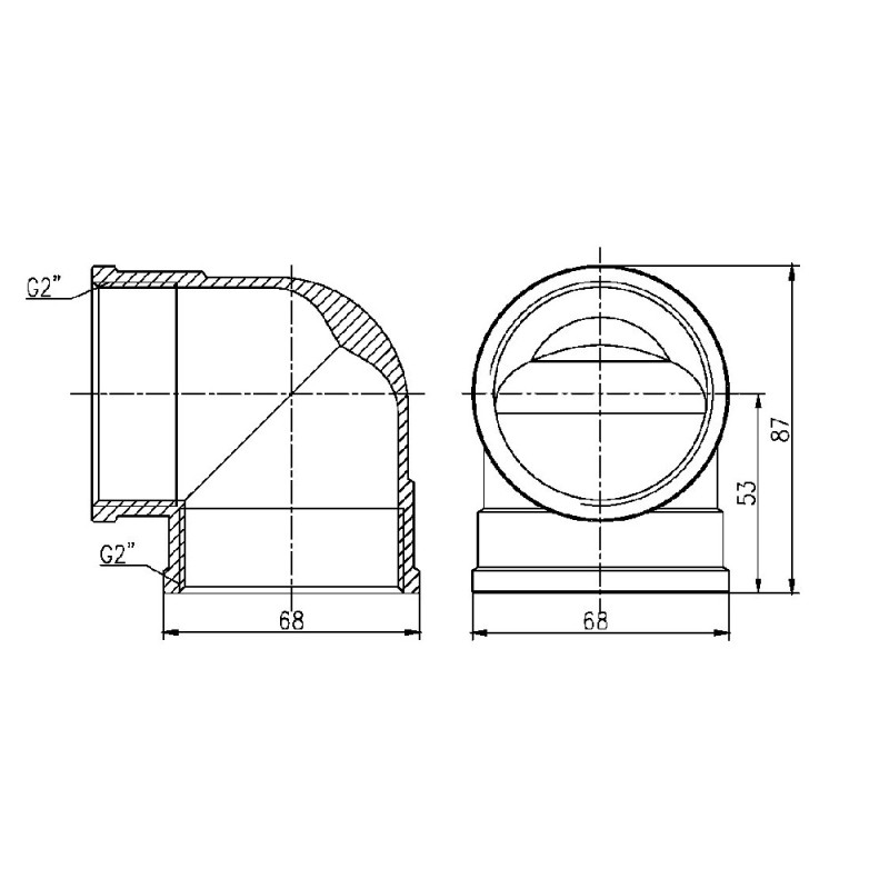 SD Forte Угол 2" ВВ SF36850
