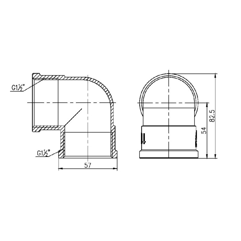 SD Forte Кут 1" 1/2 ВВ SF36840
