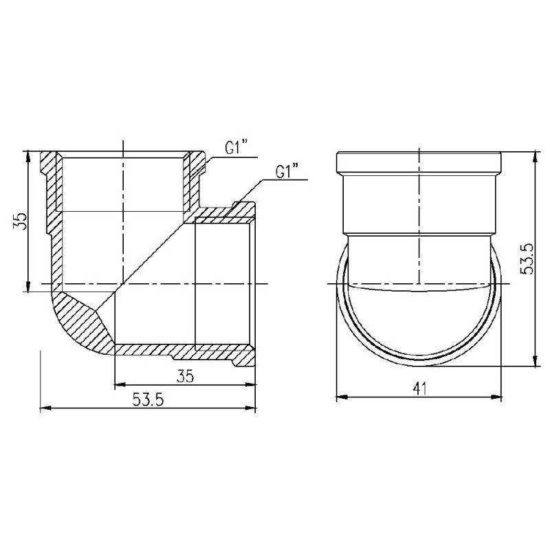 SD Forte Угол 1" ВВ SF36825