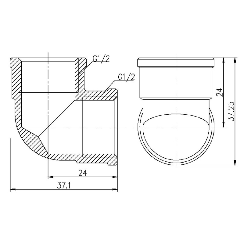 SD Forte Кут 1/2" ВВ SF36815